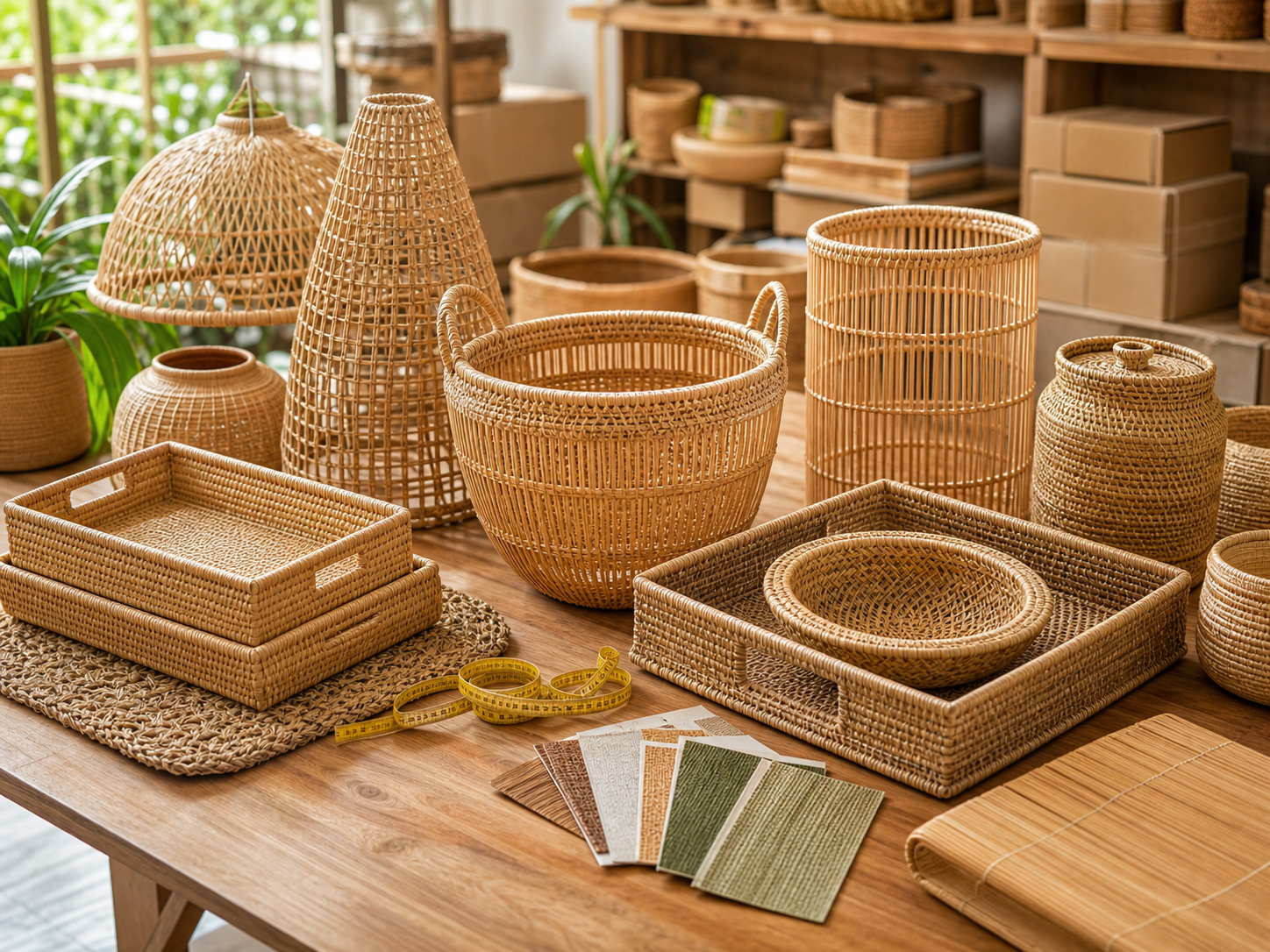 Bamboo, rattan and natural homeware export sourcing