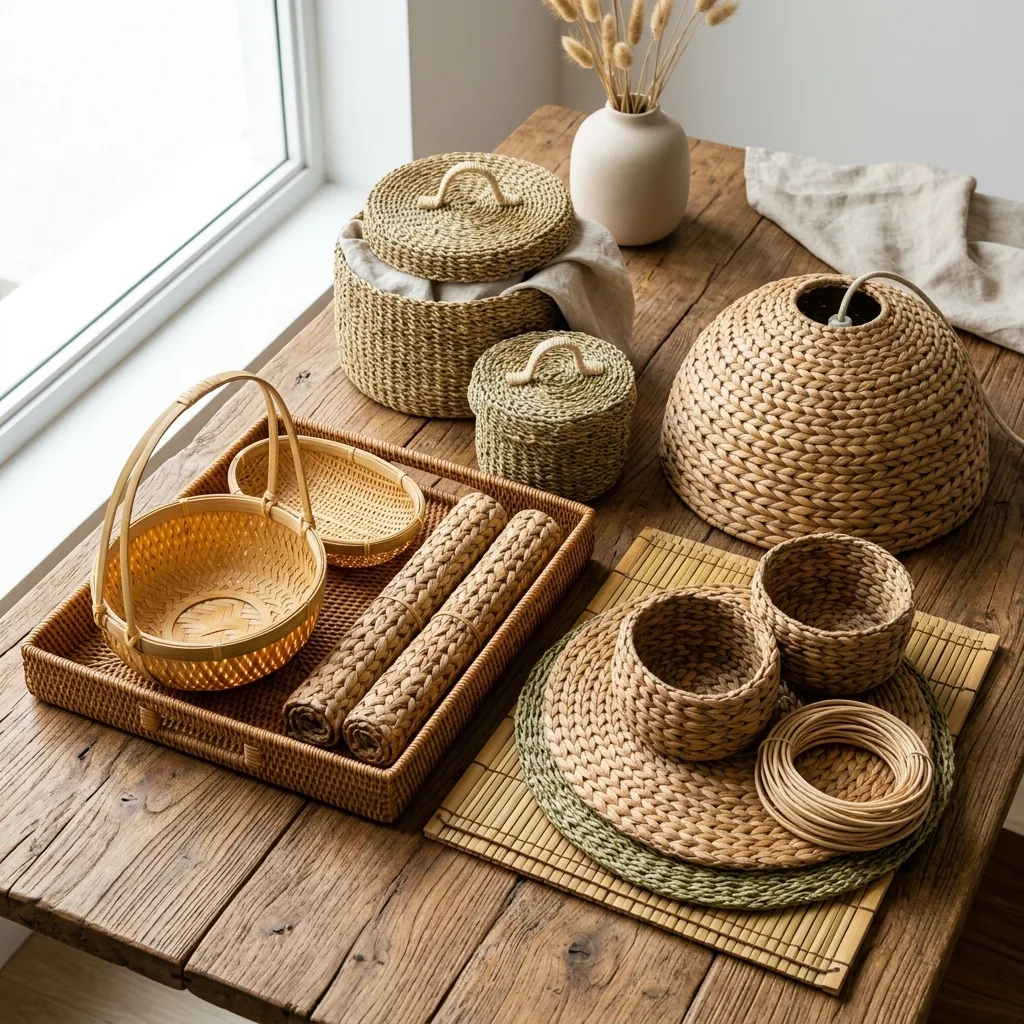 Vietnam bamboo and rattan homeware products